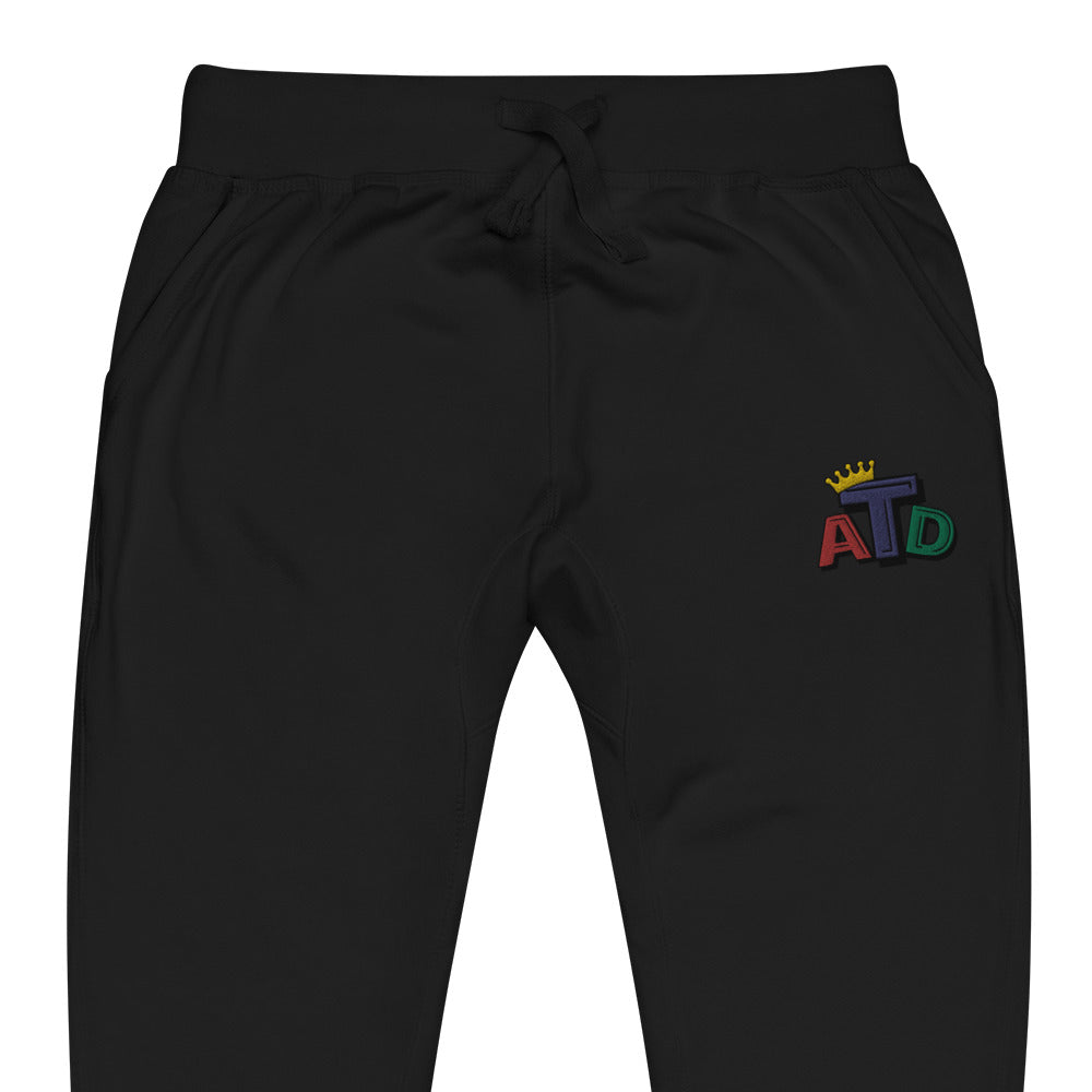 ATD Embroidered Unisex fleece joggers