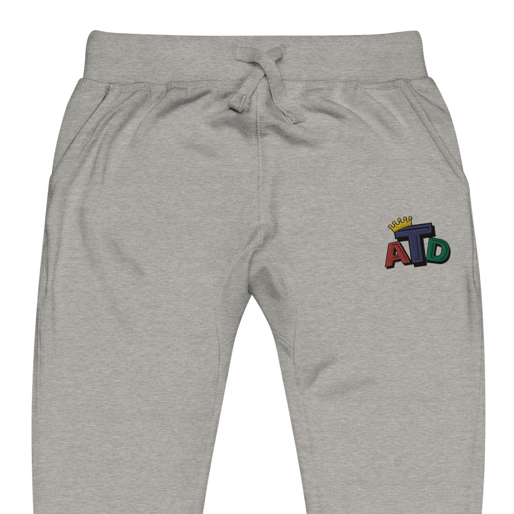 ATD Embroidered Unisex fleece joggers