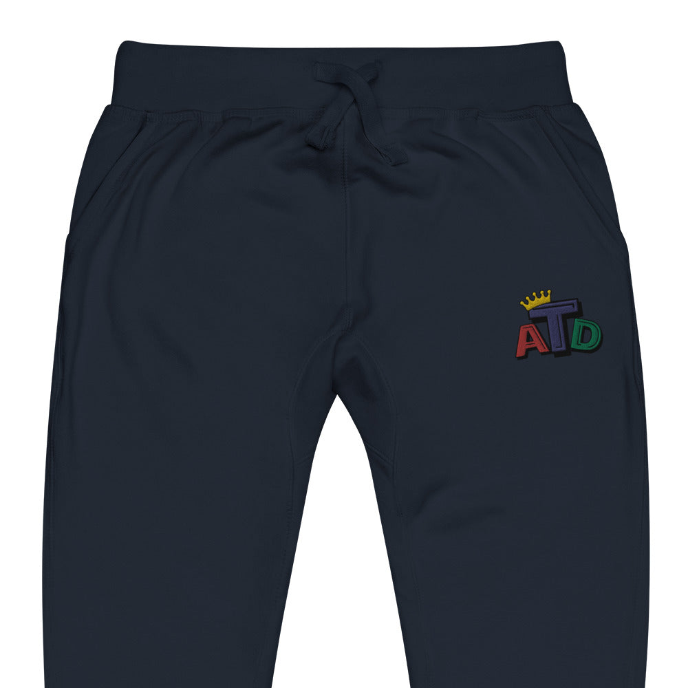 ATD Embroidered Unisex fleece joggers